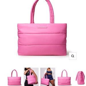 Glamaholic Pink Puffer Tote Bag